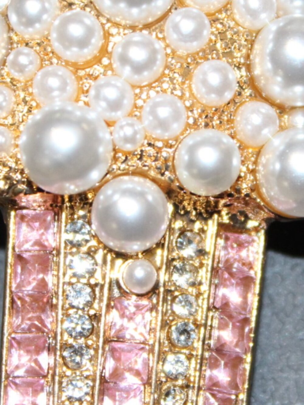NWOT pink popcorn brooch CUTE! - Picture 7 of 7